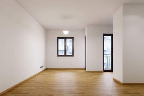 Wohnzimmer Beispiel - Pre-Sale: Boxhagener Str. 12 - 2-Zimmer-Neubau mit Loggia im 'THE FEELING GOOD HOUSE'