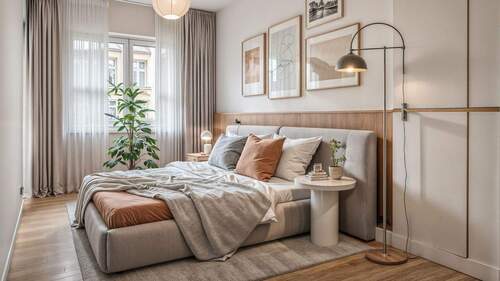 Beispiel Schlafzimmer - Etagenwohnung mit 48,00 m&sup2; in Berlin zum Kaufen