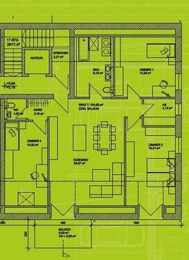 4-Zi.-Whg. DG - 4 Zimmer Etagenwohnung zum Kaufen in Baierbach