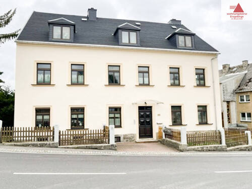 Ansicht Straße - Wohnhaus mit 3 Wohneinheiten - Eigennutzung mit Mieteinnahme - Thermalbad Wiesenbad OT Schönfeld!