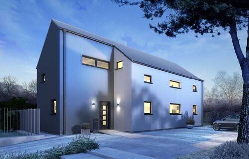 Ansicht Eingang Winter - 5 Zimmer Einfamilienhaus zum Kaufen in Neunkirchen Saar