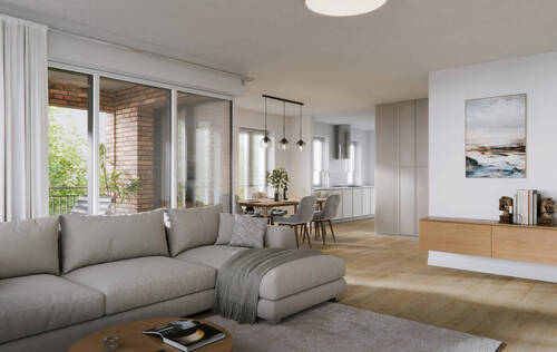 Innenraumvisualisierung - Etagenwohnung mit 124,50 m² in Leer zum Kaufen