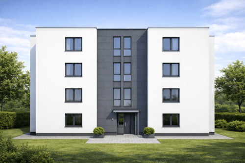 Ansicht Ost (ähnlich) - NEUBAU ERSTBEZUG moderne 3-Zimmer-ETW mit Terrasse
