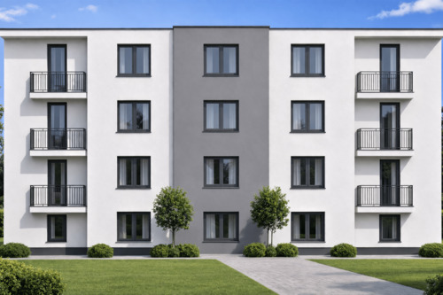 Ansicht West (ähnlich) - 3 Zimmer Terrassenwohnung zum Kaufen in greifswald