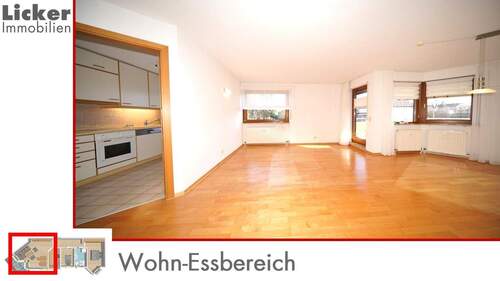 Wohn-Essbereich - 3 Zimmer Etagenwohnung zum Kaufen in Winnenden