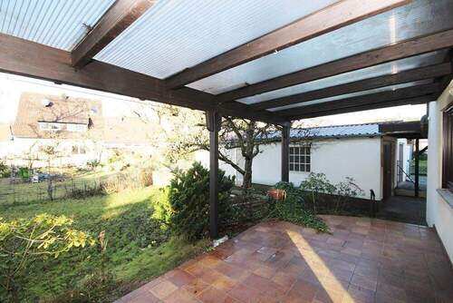 Überdachte Terrasse - Einfamilienhaus mit 186,00 m&sup2; in Burgthann / Mimberg zum Kaufen