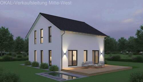 Hausansicht - Elegantes und einzugsfertiges Einfamilienhaus mit Stil und Komfort - inkl. Grundstück