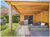 überdachter Freisitz mit Lounge - 6 Zimmer Einfamilienhaus in Moosinning