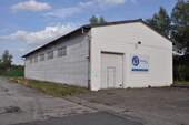 Ansicht west - Gewerbegrundstück mit Halle am Petridamm (erweiterbar um 6.000 m² Außenfläche)