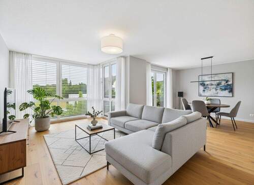 Wohn- und Esszimmer als Wohnbeispiel - 3 Zimmer Etagenwohnung in Hürth