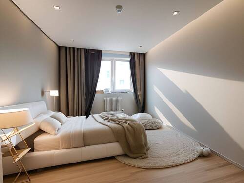 Schlafzimmer (KI) - Etagenwohnung mit 61,30 m² in Düsseldorf zum Kaufen