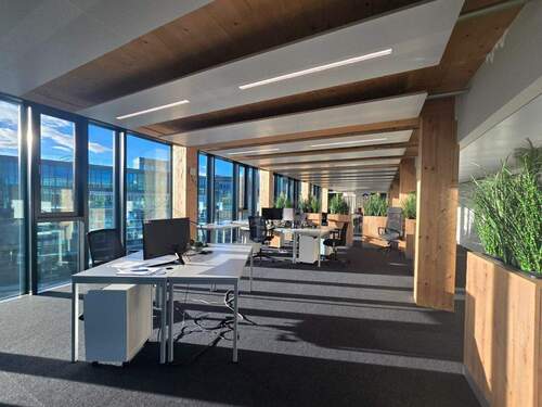 Helle und offene Bürofläche - Moderne und stilvolle Büros inkl. Dachterrasse mit Alpenblick in Ottobrunn zu vermieten