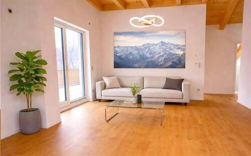 Wohnzimmer - 3 Zimmer Etagenwohnung zur Miete in Garmisch-Partenkirchen