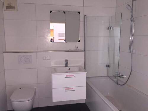 Blick ins neue Bad - 