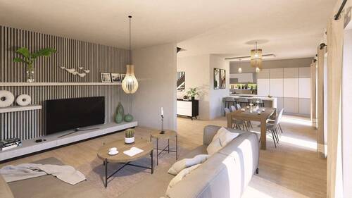 Ansicht Wohn-, Ess- & Kochbereich - Einfamilienhaus mit 186,00 m² in Maintal zum Kaufen