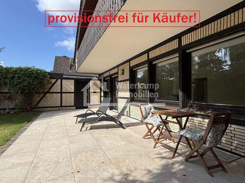 Wunderschöne, extra große Terrasse - Top modernisierte Wohnung mit großer Terrasse + Garten (provisionsfrei für Käufer)