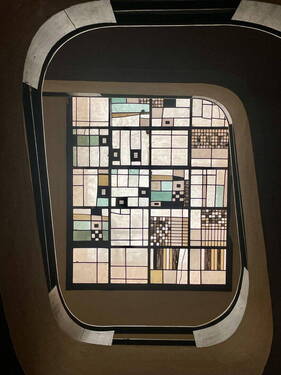 Oberlicht Treppenhaus Mosaik - 