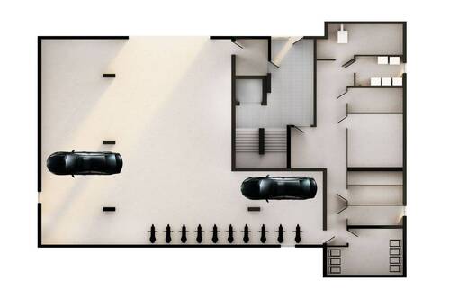 Kellergeschoss- Tiefgarage - 