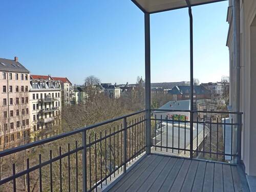 Balkon - 4 Zimmer Etagenwohnung in Leipzig
