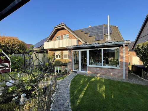 Ansicht vom Garten - 8 Zimmer Doppelhaushälfte zum Kaufen in Alpen