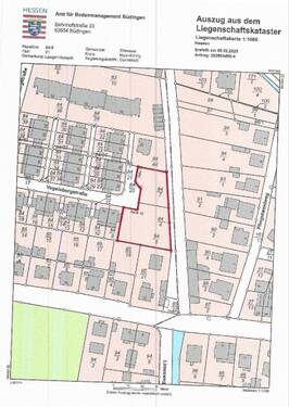 Liegenschaftskarte - 