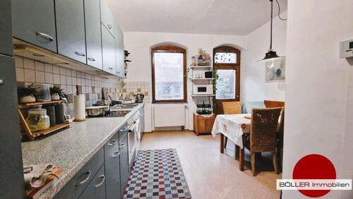 Wohnküche mit Einbauküche - 