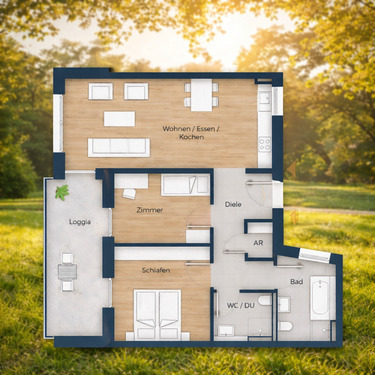 Parkblick - Hohe Vermietbarkeit inklusive - 