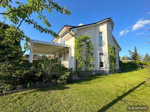 [KI-generiertes Foto] Terrassen- und Seitansicht - 