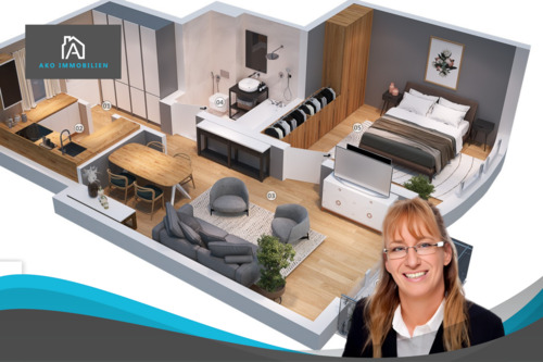 2 ZKB-Wohnung MZ-Bretzenheim - Attraktive, vermietete 2 ZKB-ETW in ruhiger Randlage von Mainz-Bretzenheim * Keine Käuferprovision