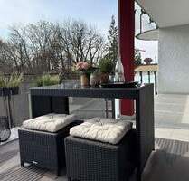 Möblierte 2-Zi.-Wohnung mit großem Südbalkon, Aufzug & TG-Stellplatz - direkt an den Pasing Arcaden - Muenchen Pasing-Obermenzing