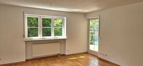 Wohnzimmer, Ansicht 1 - Terrassenwohnung mit 75,10 m&sup2; in München zum Kaufen