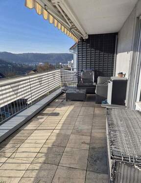 Terrasse - Lichtdurchflutete 3 Zimmer Oase in bester Lage in Künzelsau