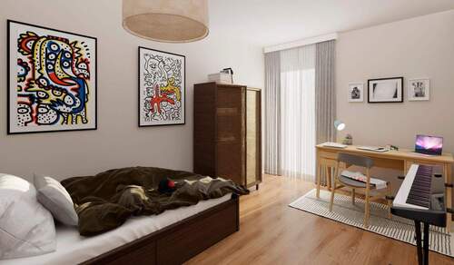 In diesem schönen Kinderzimmer kann man sich voll - Barrierefreie 4- Zimmer-Eigentumswohnung mit Loggia und Gäste-WC