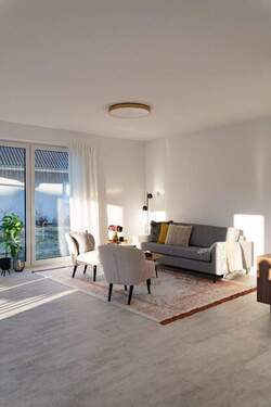 Wohnzimmer mit Terrassenzugang - 