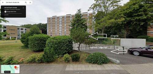 Haus mit Tiefgaragenzufahrt - 3 Zimmer Etagenwohnung zum Kaufen in Düsseldorf-Garath