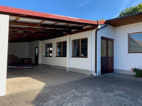 Ansicht Anbau mit Carport - 