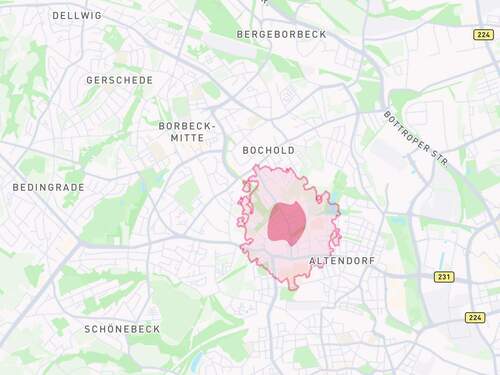 Lageplan_Makro-Ansicht - Etagenwohnung mit 58,00 m&sup2; in Essen zum Kaufen