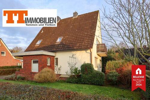 Außenansicht - Platz für Familie, Ideen + Träume - solides Einfamilienhaus in ruhiger Lage von Sande!