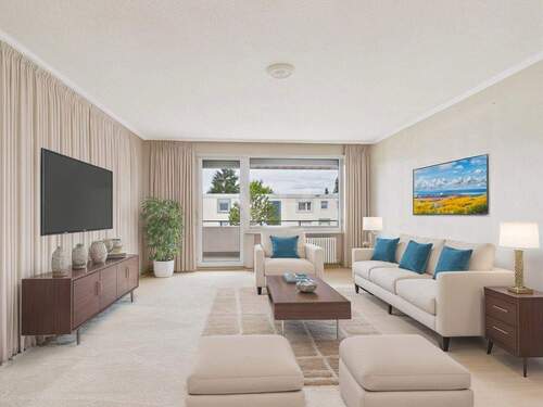 Ki-basiertes Homestaging - 3 Zimmer Etagenwohnung zum Kaufen in Niederwerrn