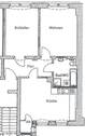 Grundriss - 2 Zimmer Etagenwohnung in Meißen