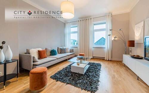 Wohnzimmer - Möblierte Wohnung auf Zeit zu vermieten: