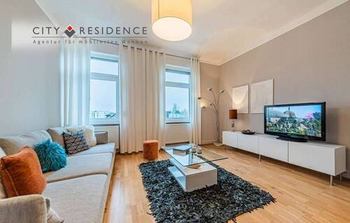 Wohnzimmer - 3 Zimmer Etagenwohnung zur Miete in Frankfurt am Main