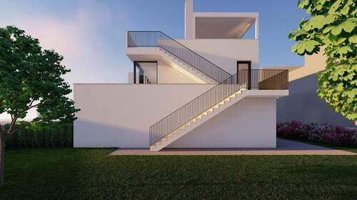 Garten Nordfassade - Grundstück in Zwenkau zum Kaufen