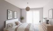 Ein Schlafzimmer, das zu harmonischer Zweisamkeit verhilft - 3 Zimmer Etagenwohnung zum Kaufen in Germersheim