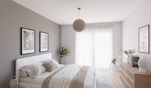 Ein Schlafzimmer, das zu harmonischer Zweisamkeit verhilft - 3 Zimmer Etagenwohnung zum Kaufen in Germersheim
