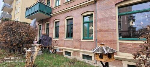 ETW 3 mit Terrasse und Gartenanteil.jpg - 2 Zimmer Terrassenwohnung in Dresden