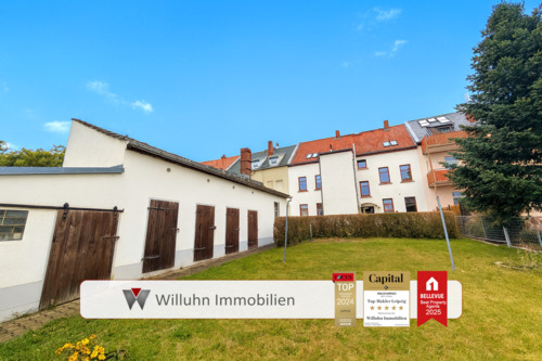 Grüner Garten hinter dem Haus - Solides MFH mit viel Potenzial- Leipziger Umland - gepflegt - schönes Grundstück