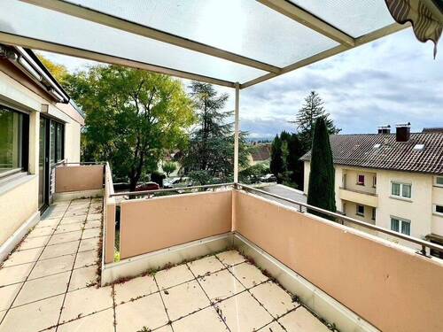 Aussicht vom Balkon - Bezugsfrei: helle 3-Zi-Whg mit Balkon & Tiefgarage in Stuttgart-Sommerrain