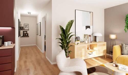 Blick auf den Flur - 3 Zimmer Etagenwohnung in Berlin
