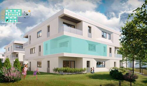 Gartenansicht Eigentumswohnung 175 - 